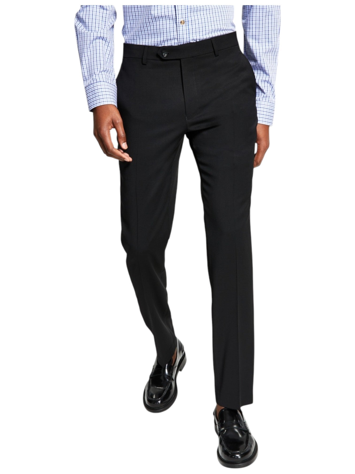 Tommy Hilfiger Mens Modern fit Dress Pants 32 / 30 Black Solid Stretch