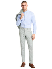 Bar Iii Mens Slim fit Dress Pants 32 / 32 Light Green Solid Stretch