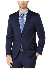 Tommy Hilfiger Mens Modern fit Suit Jacket Blazer 42 R Navy Blue Solid Stretch
