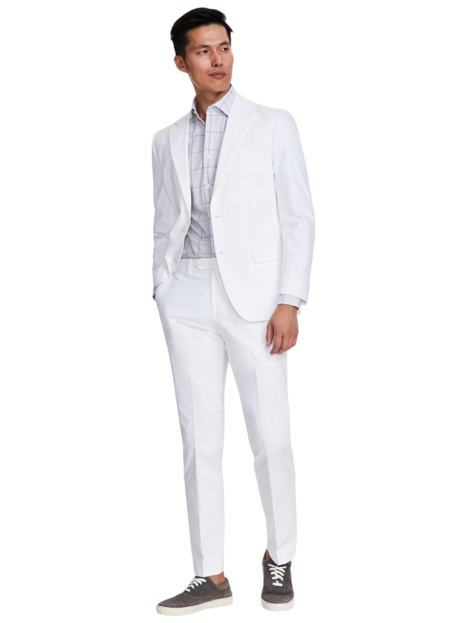 Tommy Hilfiger Mens Modern fit Suit Jacket Blazer 38 S White Solid Stretch