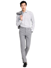 Hugo Boss Mens Modern fit Dress Pants 42 / 32 Grey Solid Wool