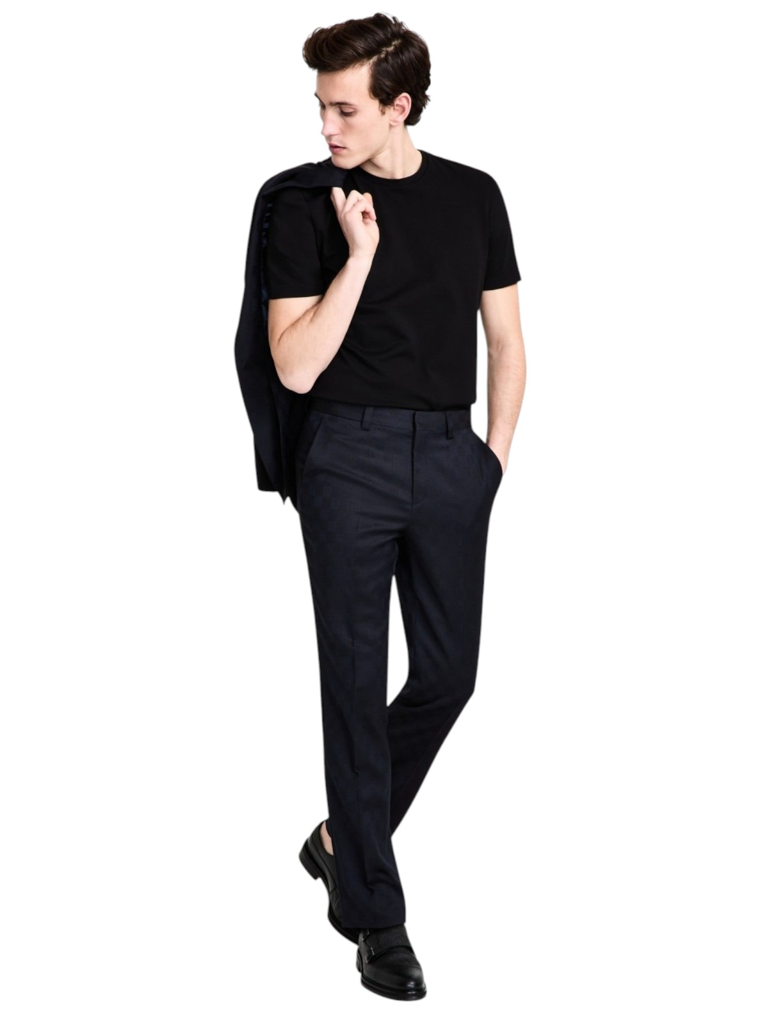 Hugo Boss Mens Modern fit Dress Pants 32 / 32 Navy Blue Check