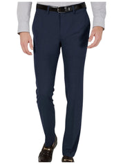 Kenenth Cole Mens Skinny fit Dress Pants 33 / 32 Navy Blue Solid Stretch