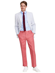 Nautica Mens Modern fit Dress Pants 36 / 30 Red Solid