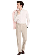 Tommy Hilfiger Mens Relaxed fit Dress Pants 30 / 30 Beige Solid