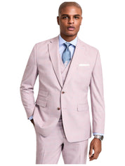 Tayion Mens Regular fit Suit Jacket Blazer 42 R Pink Windowpane