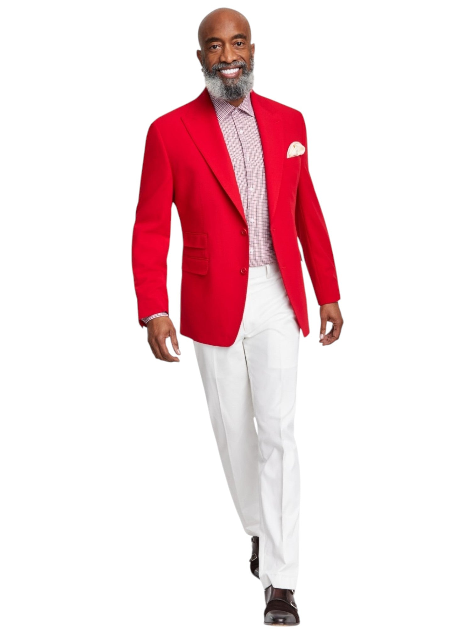 Tayion Mens Classic fit Sport Coat Blazer 42 S Red Solid