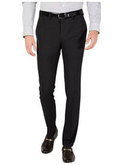 Kenneth Cole Mens Skinny fit Dress Pants 36 / 34 Black Solid Stretch