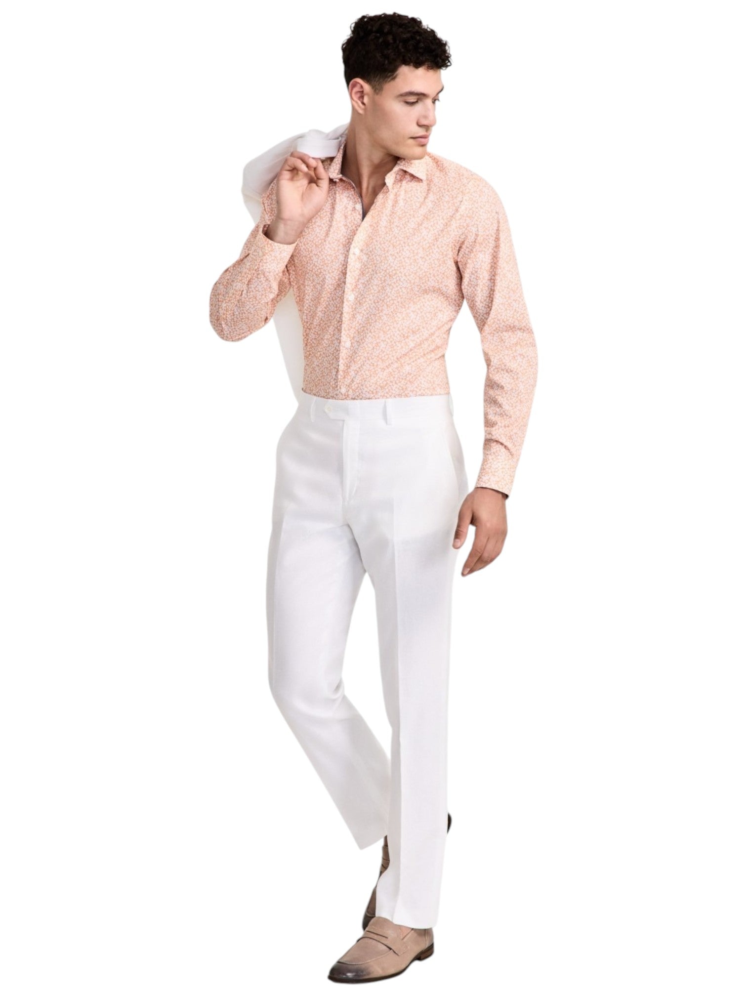 Bar Iii Mens Slim fit Dress Pants 29 / 30 White Solid Stretch