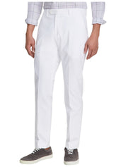 Tommy Hilfiger Mens Modern fit Dress Pants 42 / 32 White Solid Stretch