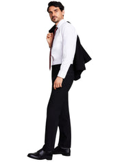 Brooks Brothers Mens Classic fit Dress Pants 40 / 30 Black Solid Stretch Wool