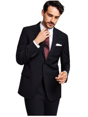 Brooks Brothers Mens Regular fit Suit Jacket Blazer 48 R Black Solid Stretch
