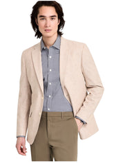 Tommy Hilfiger Mens Modern fit Sport Coat Blazer 42 L Beige Solid Stretch