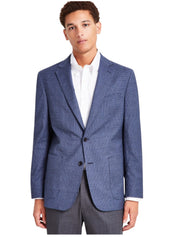Brooks Brothers Mens Classic fit Sport Coat Blazer 44 L Navy Blue Check