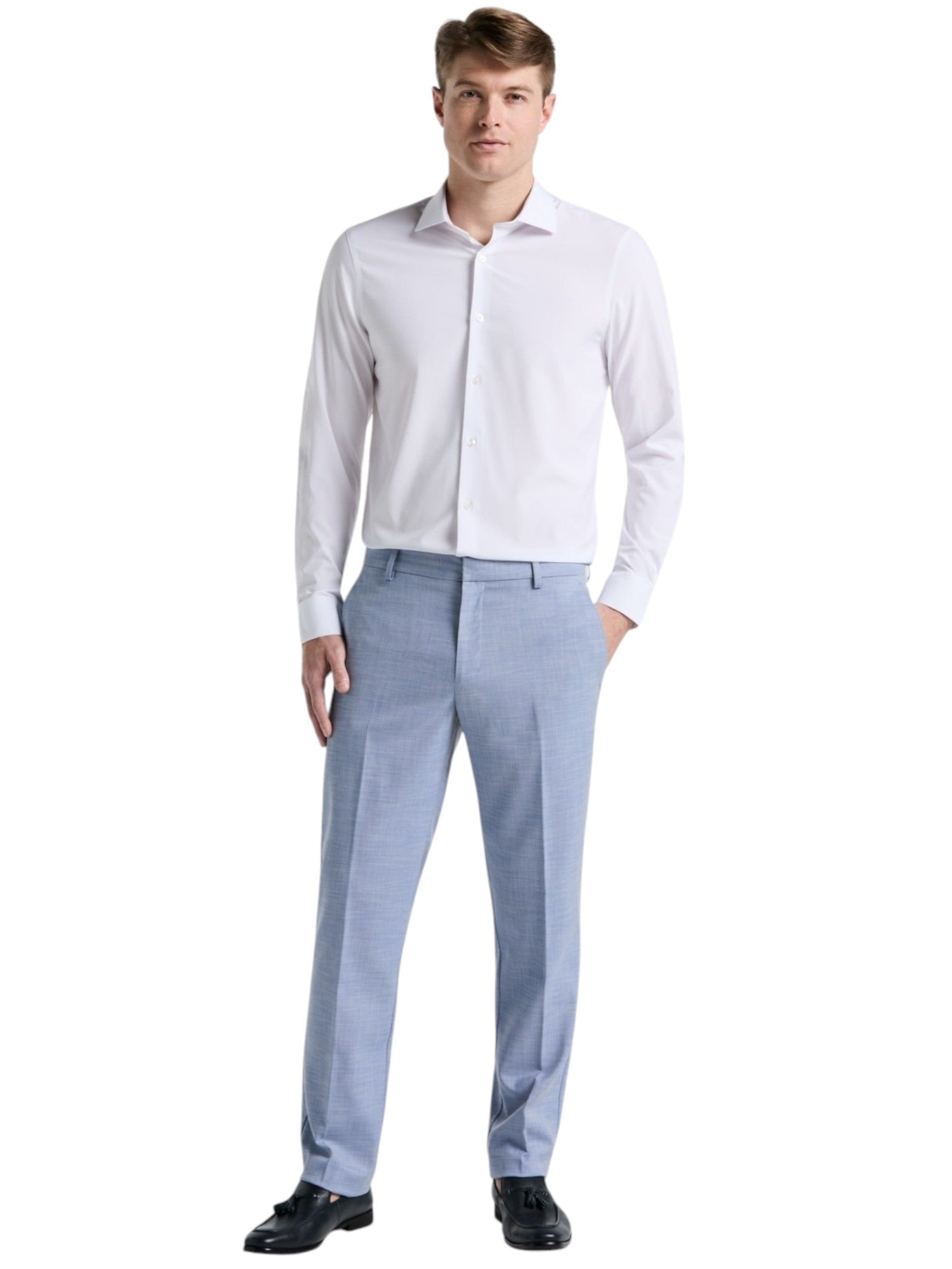 Perry Ellis Mens Modern fit Dress Pants 38 / 29 Blue