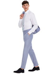 Tommy Hilfiger Mens Modern fit Dress Pants 32 / 30 Blue Solid Stretch
