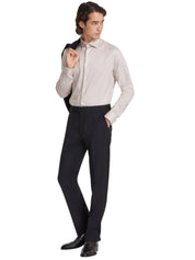 Calvin Klein Mens Slim fit Dress Pants 32 / 32 Black Solid Stretch
