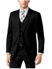 Tommy Hilfiger Mens Modern fit Suit Jacket Blazer 46 R Black Solid Stretch