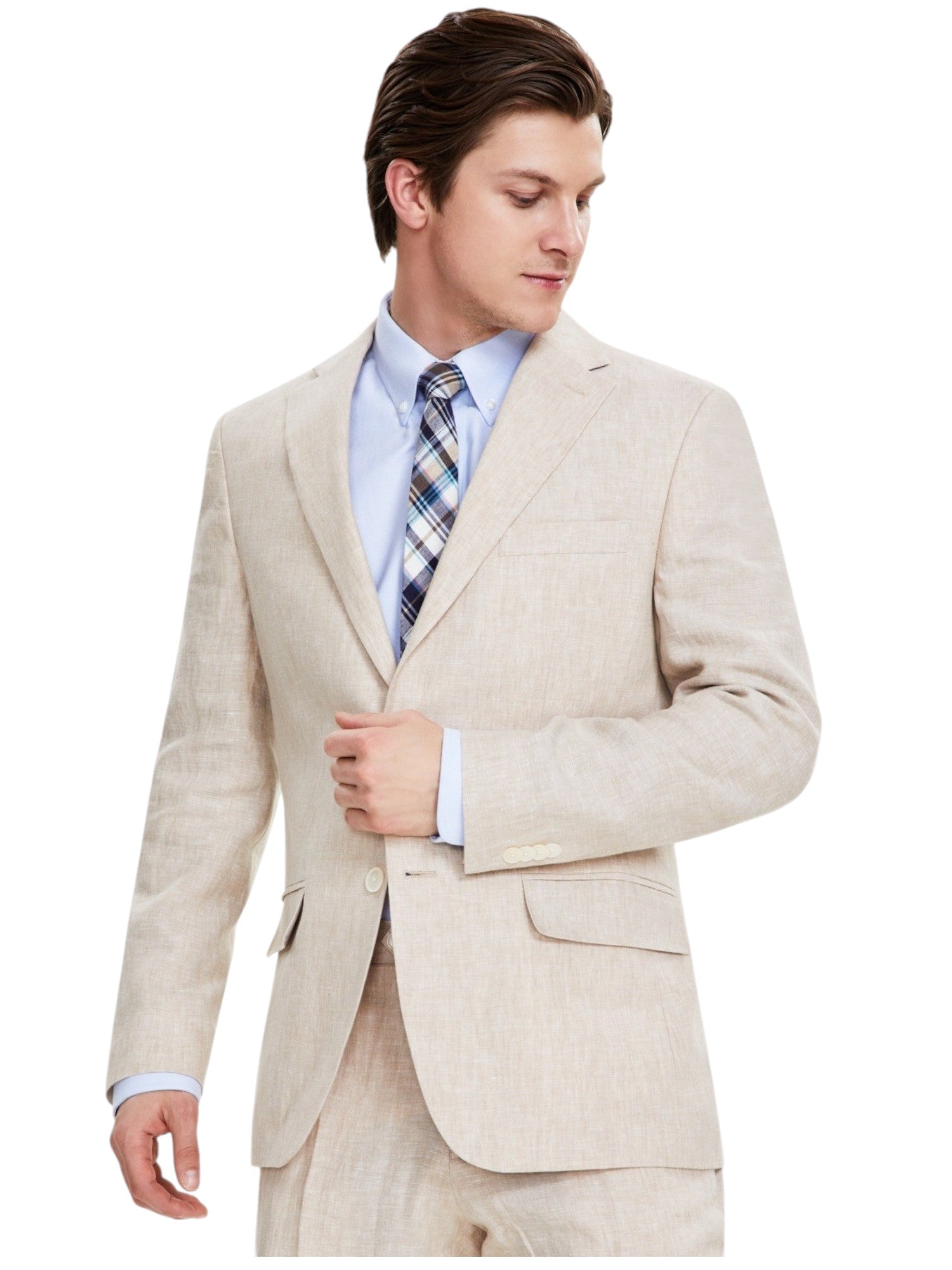 Tommy Hilfiger Mens Regular fit Suit Jacket Blazer 54 R Beige Solid