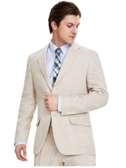 Tommy Hilfiger Mens Regular fit Suit Jacket Blazer 54 R Beige Solid
