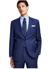 Brooks Brothers Mens Classic fit Suit Jacket Blazer 42 S Blue Solid Stretch