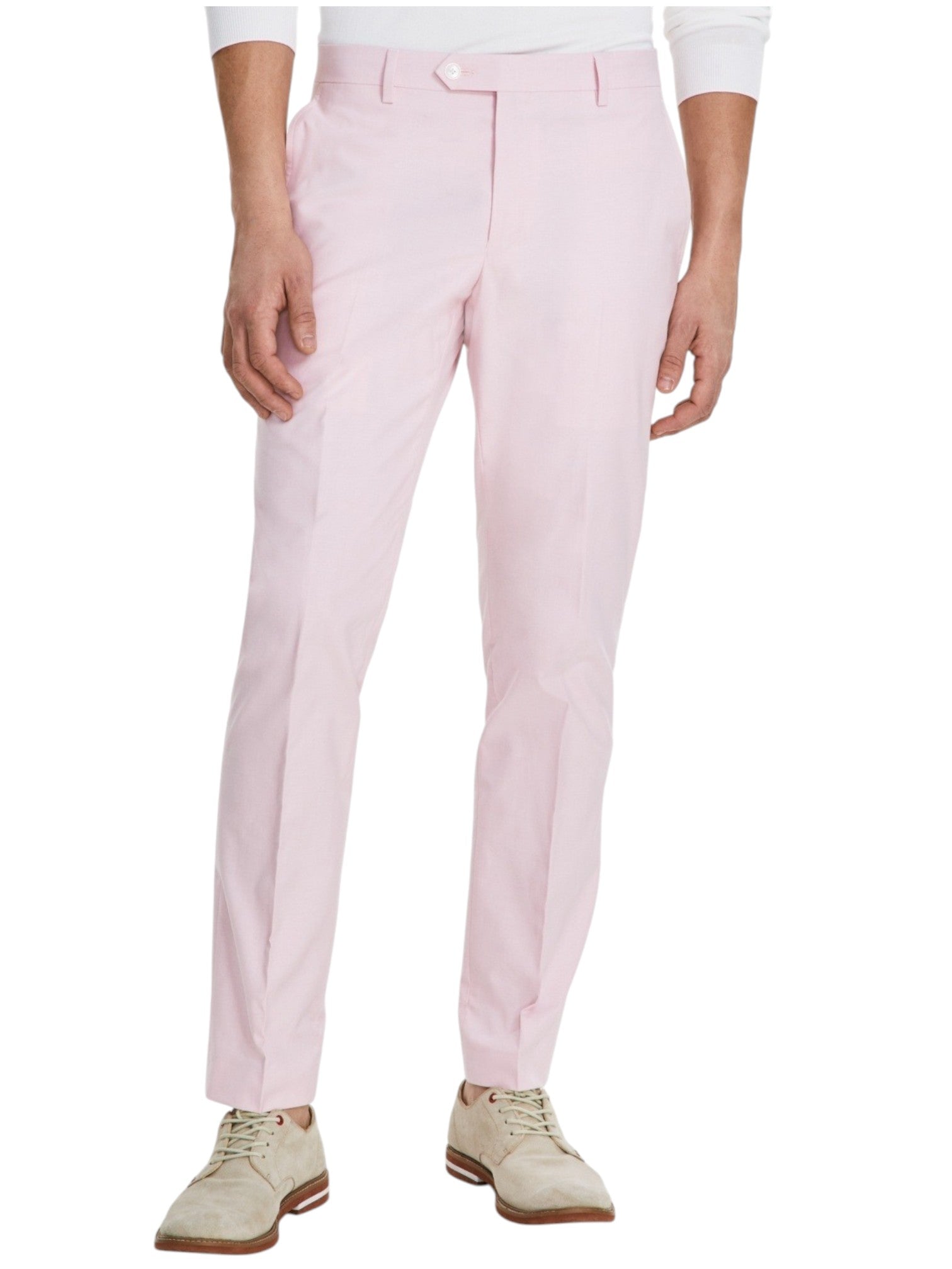 Tommy Hilfiger Mens Modern fit Dress Pants 40 / 30 Pink Solid Stretch