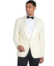 Tommy Hilfiger Mens Classic fit Suit Jacket Blazer 38 R White Solid