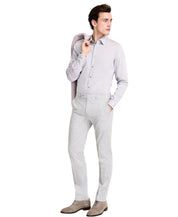 Calvin Klein Mens Slim fit Dress Pants 33 / 30 Light Grey Solid