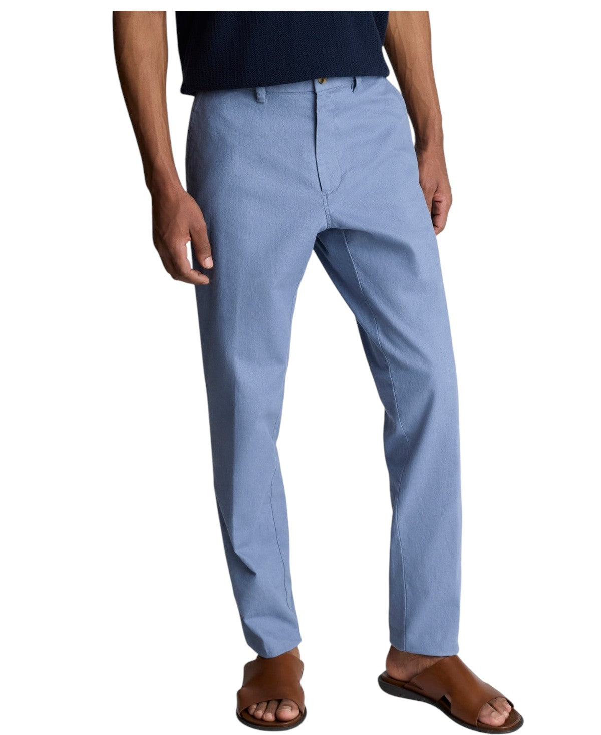 Kenneth Cole Mens Slim fit Dress Pants 30 / 32 Blue Solid