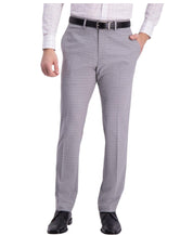 Kenneth Cole Mens Slim fit Dress Pants 31 / 30 Light Grey Check Stretch