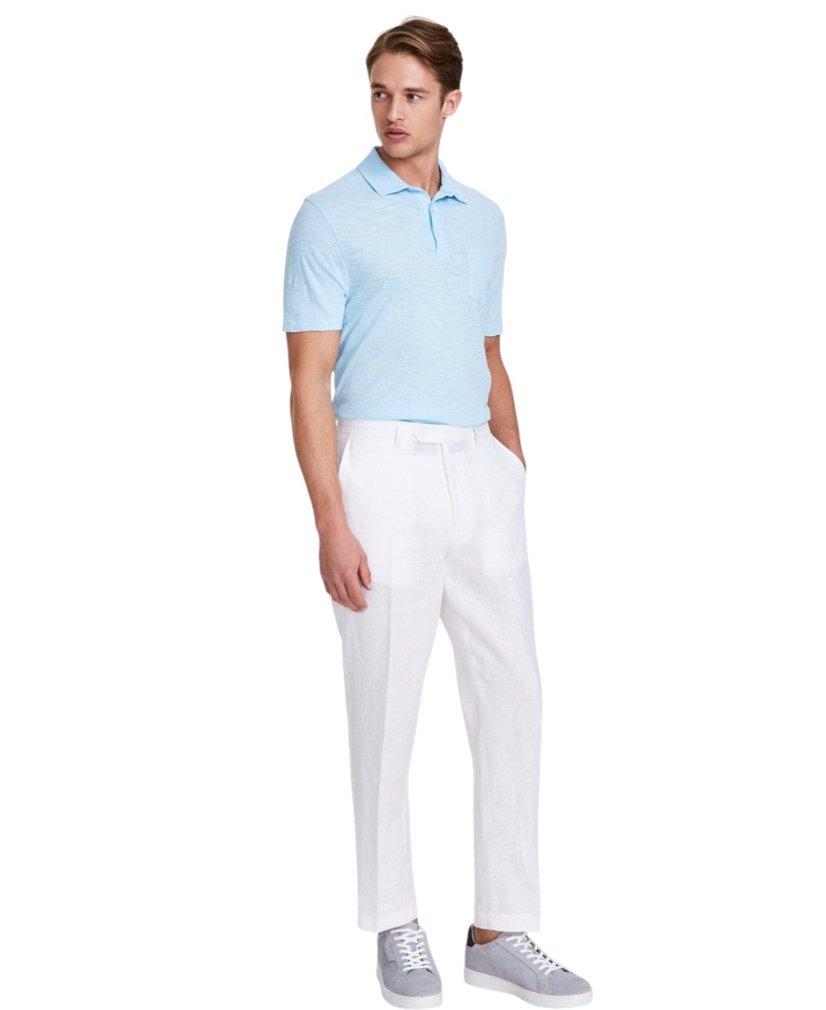 Nautica Mens Modern fit Dress Pants 38 / 30 White Solid