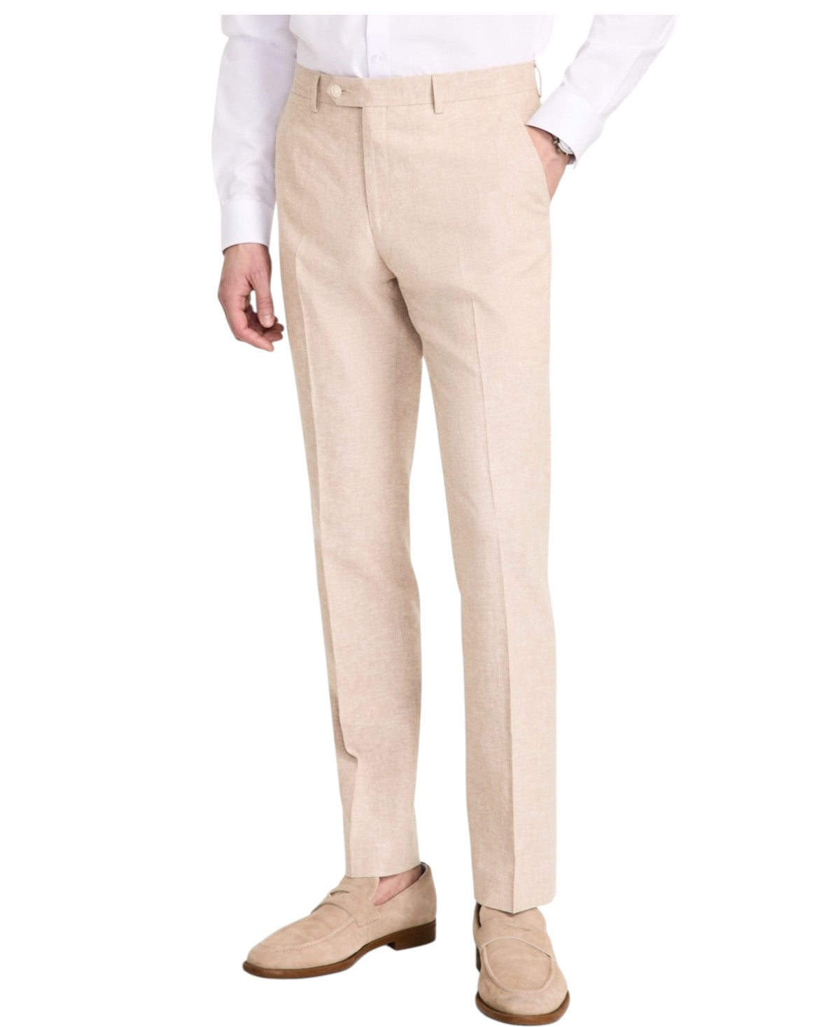 Tommy Hilfiger Mens Modern fit Dress Pants 32 / 30 Beige Solid