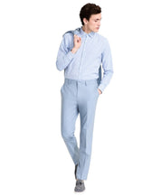 Hugo Boss Mens Modern fit Dress Pants 30 / 32 Light Blue Solid Wool
