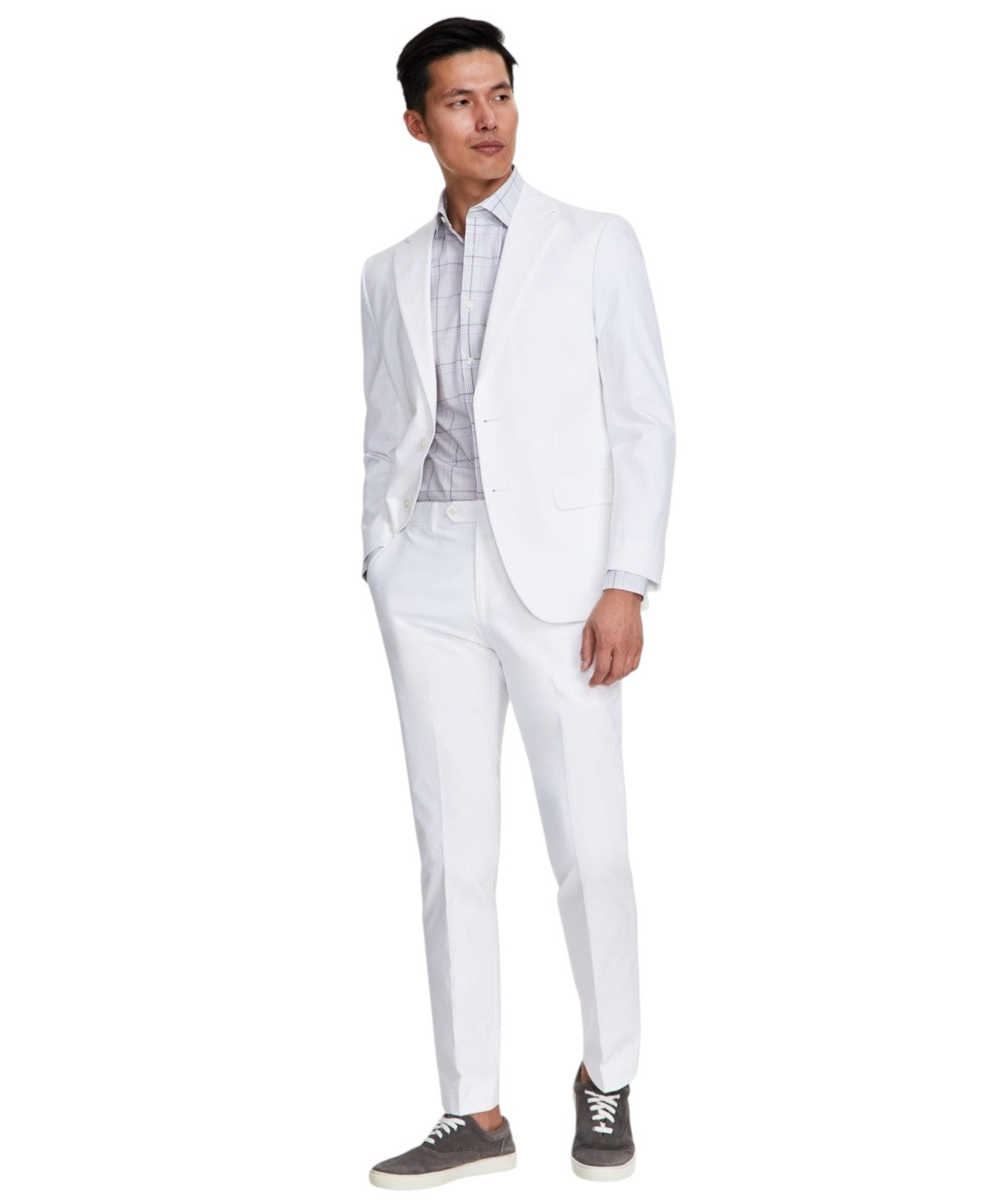 Tommy Hilfiger Mens Modern fit Suit Jacket Blazer 38 S White Solid Stretch