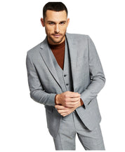 Tommy Hilfiger Mens Modern fit Suit Jacket Blazer 42 S Grey Solid Stretch Wool