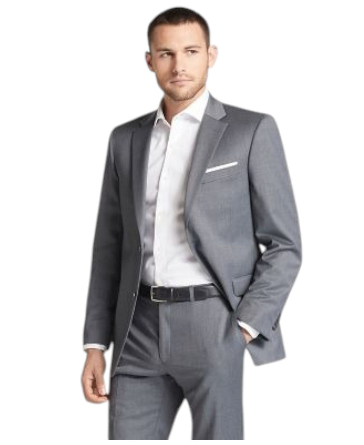 Tommy Hilfiger Mens Modern fit Suit Jacket Blazer 40 R Mid Grey Solid Stretch