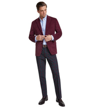 Tommy Hilfiger Mens Modern fit Sport Coat Blazer 42 L Burgundy Red Solid