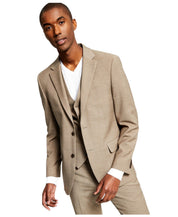 Tommy Hilfiger Mens Modern fit Suit Jacket Blazer 40 S Beige Solid Stretch