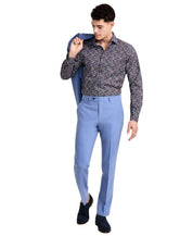 Bar Iii Mens Slim fit Dress Pants 32 / 34 Blue Solid