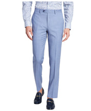 Bar Iii Mens Slim fit Dress Pants 32 / 34 Light Blue Solid Wool