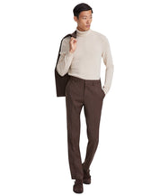 Hugo Boss Mens Modern fit Dress Pants 34 / 32 Brown Solid
