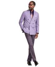 Tallia Mens Slim fit Double Breasted Suit Jacket Blazer 42 R Purple Solid