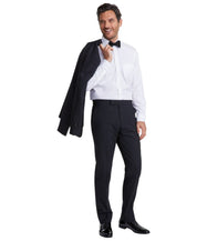 Brooks Brothers Mens Classic fit Wool Tuxedo Pants 30 / 30 Black Solid