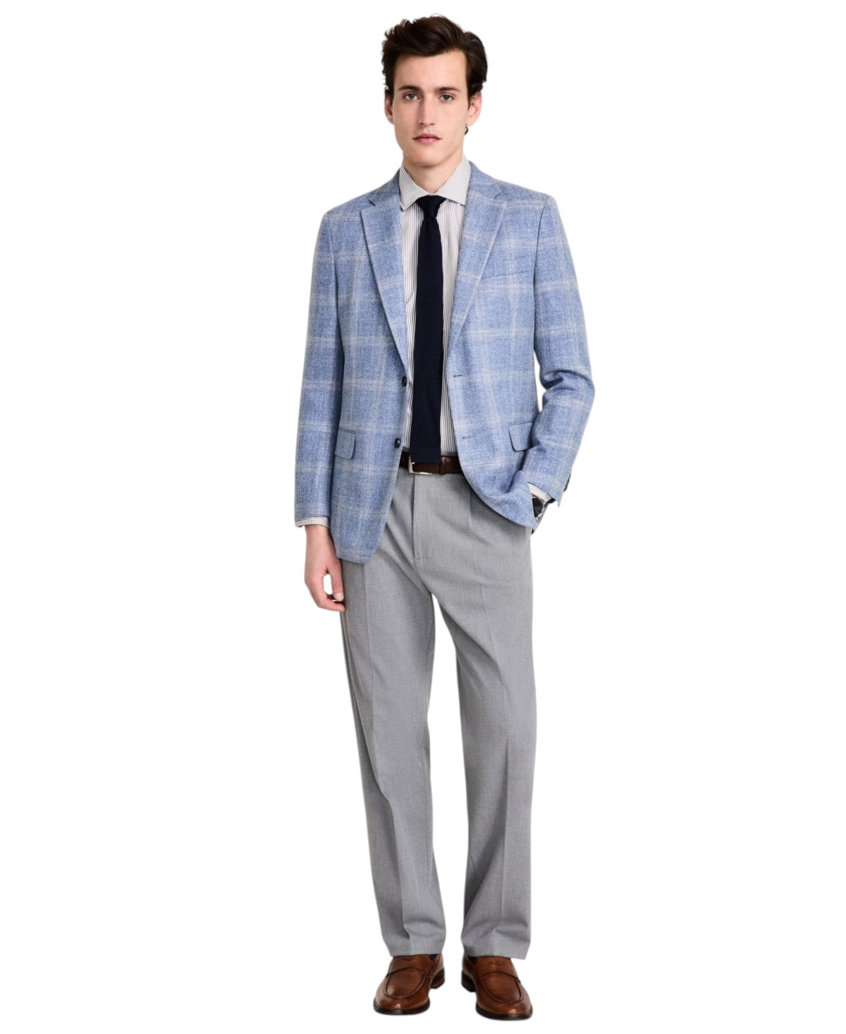 Tommy Hilfiger Mens Modern fit Sport Coat Blazer 44 R Blue Solid