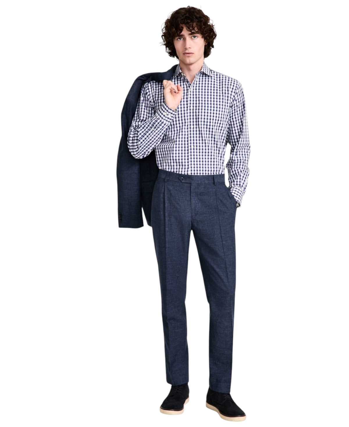 Tommy Hilfiger Mens Modern fit Dress Pants 38 / 34 Blue Solid