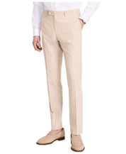Tommy Hilfiger Mens Modern fit Linen Dress Pants 36 / 34 Beige Solid