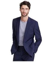 Hugo Boss Mens Slim fit Suit Jacket Blazer 42 L Navy Blue Solid Stretch Wool