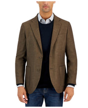 Nautica Mens Modern fit Sport Coat Blazer 46 R Beige Solid Stretch
