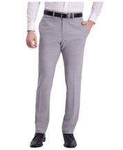 Kenneth Cole Mens Slim fit Dress Pants 36 / 30 Light Grey Plaid Stretch