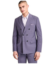 Bar Iii Mens Slim fit Double Breasted Suit Jacket Blazer 36 S Purple Solid